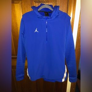 Jordan Brand Jumpman long sleeve hooded sweatshirt polyester and spandex Medium